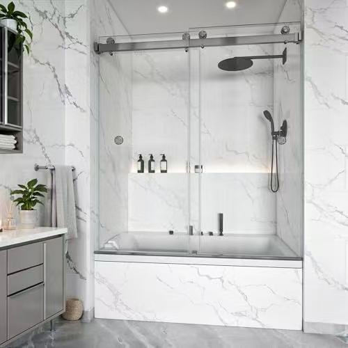 Alcove Tub Door · Contemporary Bath
